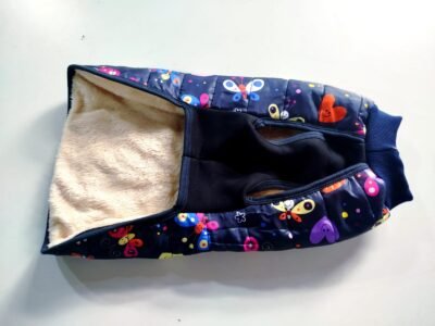 chaleco matelasse con corderito negro con formitas adelante