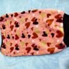 chaleco polar soft estampado para perros rosa con corazones atras