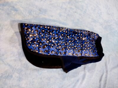 Chaleco matelasse con corderito para perros azul