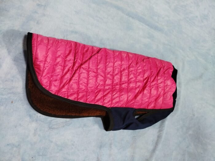 Chaleco matelasse con corderito para perros pitaya