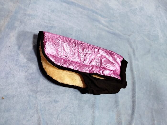 Chaleco matelasse con corderito para perros rosa