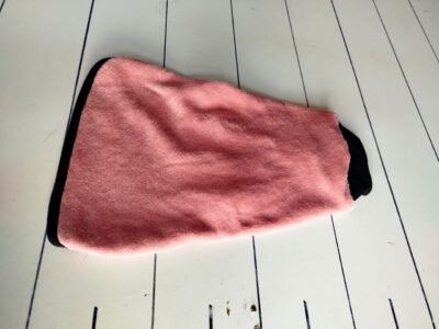 chaleco polar soft liso para perros rosa atras